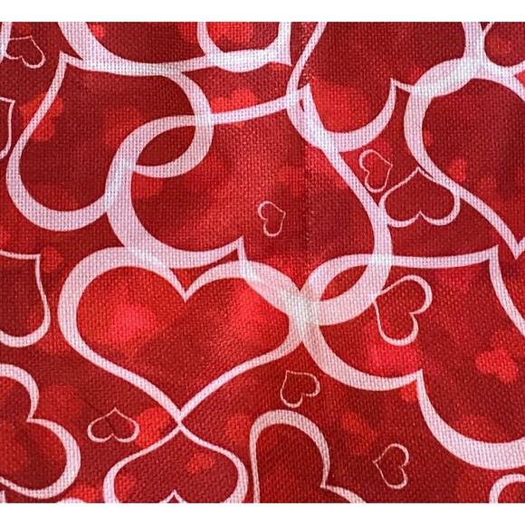 Two Red White Intertwined Hearts Placemats Valentine Day Love 17.5 x 12 Decorati - Picture 3 of 6